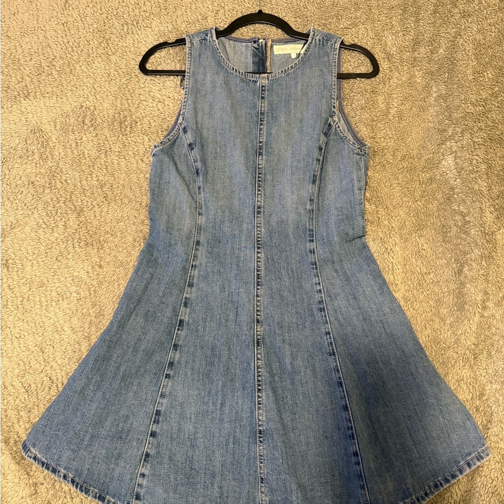 Zara Blue Denim Dress